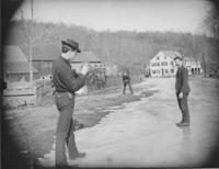 Playing ball by H.A. William's Store, Williamsville, Vt.