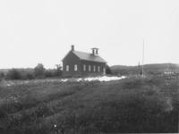 Halifax School or Church with Town Cemetary in the Background