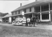 'Christian Endeavor' in 4th of July Parade in front of Newfane Inn, Newfane, Vt.