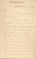 Justin Smith Morrill to Matthew H. Buckham, March 16, 1882