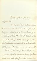 Justin Smith Morrill to Matthew H. Buckham, May 22, 1893