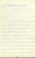 Justin Smith Morrill to Matthew H. Buckham, June 6, 1892