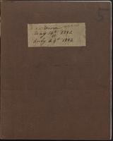 Caroline Crane Marsh Diary, May 16 - July 24, 1862