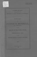 A tariff revision should leave our industries and labor unharmed and prosperous             : remarks of Justin S. Morrill, of Vermont, in the Senate of the United States, December             9, 1886, on his resolution relative to a revision of the tarif