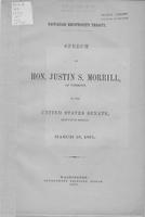 Hawaiian reciprocity treaty : speech of Hon. Justin S. Morrill, of Vermont, in             the Senate of the United States, executive session, March 18, 1875.