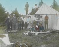 Raising huts on Killington