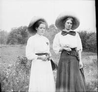 Portrait of two women.