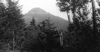 Woman and mountain top