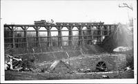 Train crossing Pumpkin Hill bridge in Danville, Vermont