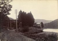 The entrance to a rural shrine