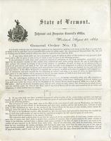 General order no. 17 ... It is hereby ordered, that the                             following regulations be observed for enabling such towns in this State                             to avoid draft, as desire to do so, and have not yet provided their    