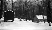 View of the Proctor Maple Research Center's research shed and sugar house