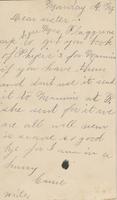 Carrie Fletcher to Katherine Fletcher, [circa 1886] October 9