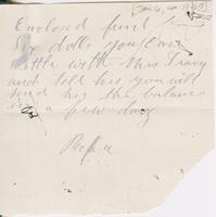 Andrew Craig Fletcher to Katherine Fletcher, [circa 1886 January 16]