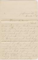 Carrie Fletcher to Katherine Fletcher, 1887 March 5 and [Henrietta Fletcher] to Katherine Fletcher