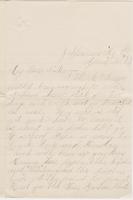 Carrie Fletcher to Katherine Fletcher, 1887 April 22 and Florence [s.n.] to Katherine Fletcher