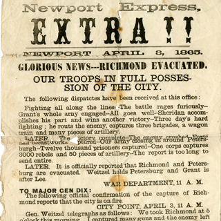 Civil War Broadsides and Ephemera